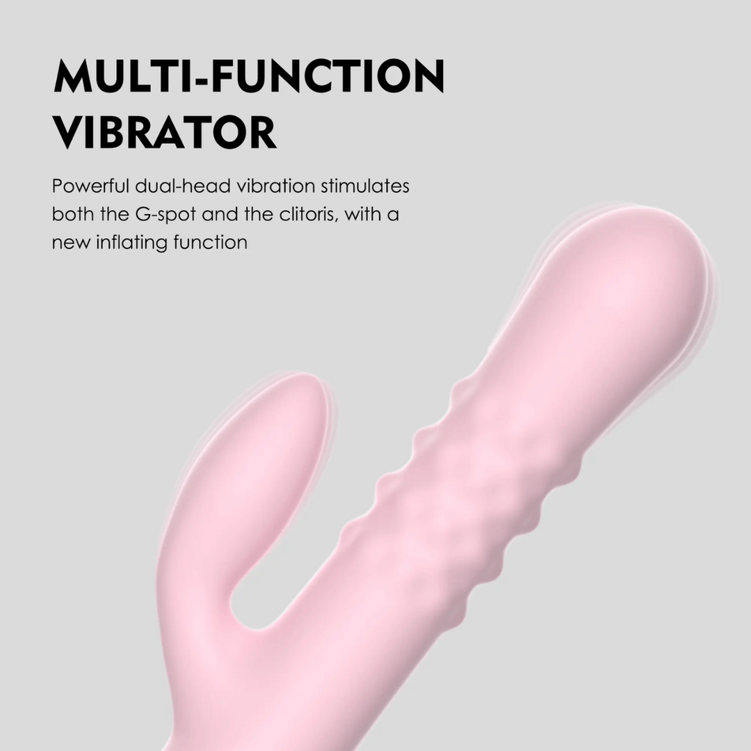 Winyi Miya Expanding Beaded Rabbit Vibrator - Pink