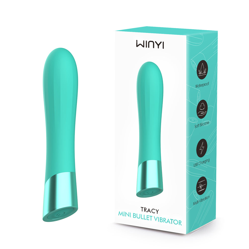 Winyi Tracy Mini Bullet Vibrator - Turquoise