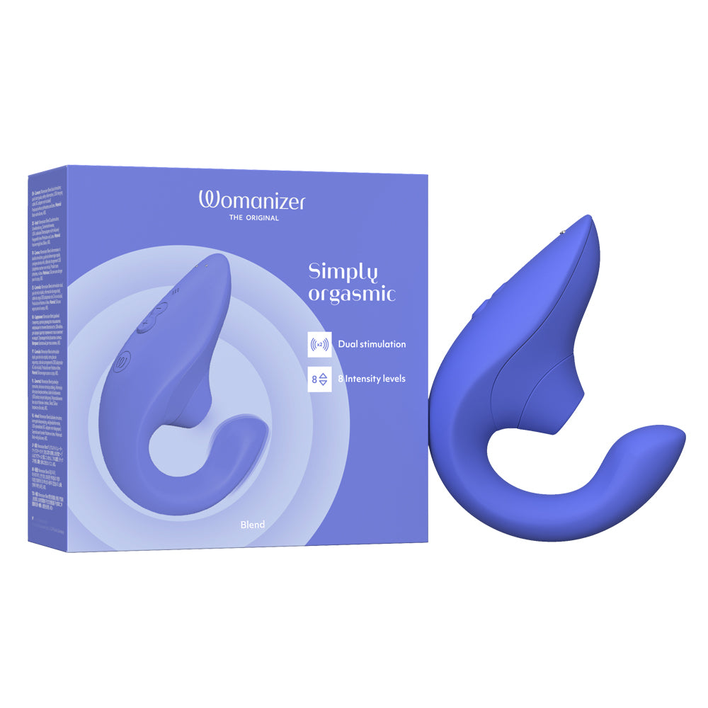 Womanizer Blend Pleasure Air™ Rabbit Vibrator - Vibrant Blue