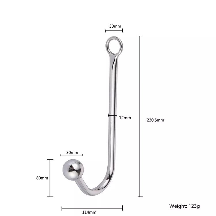 X-Cite Stainless Steel Anal Hook 1 Ball