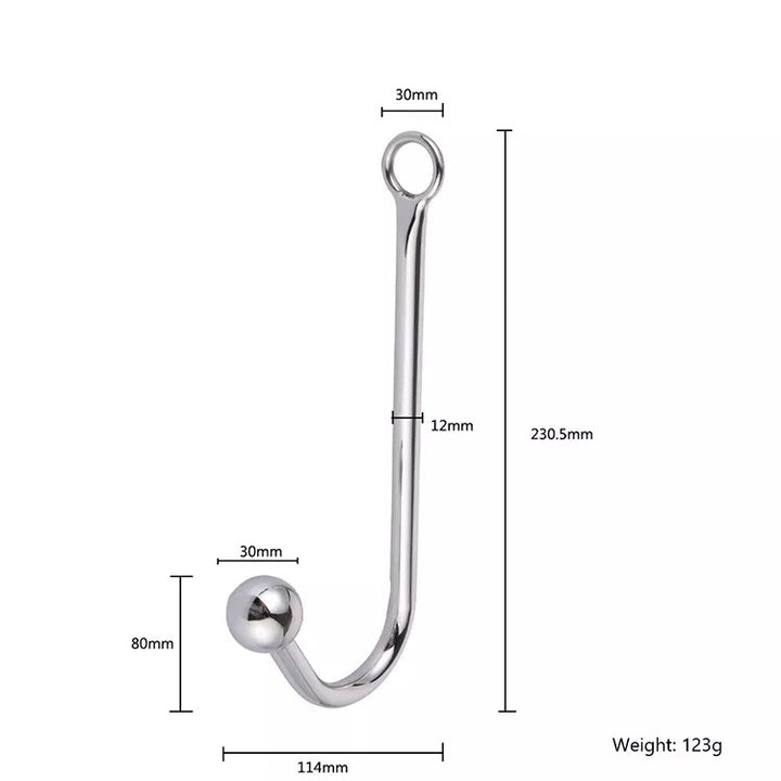 X-Cite Stainless Steel Anal Hook 1 Ball