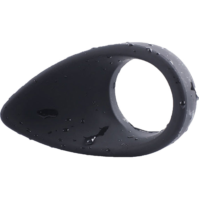 X-Cite Teardrop Silicone Cockring - Black