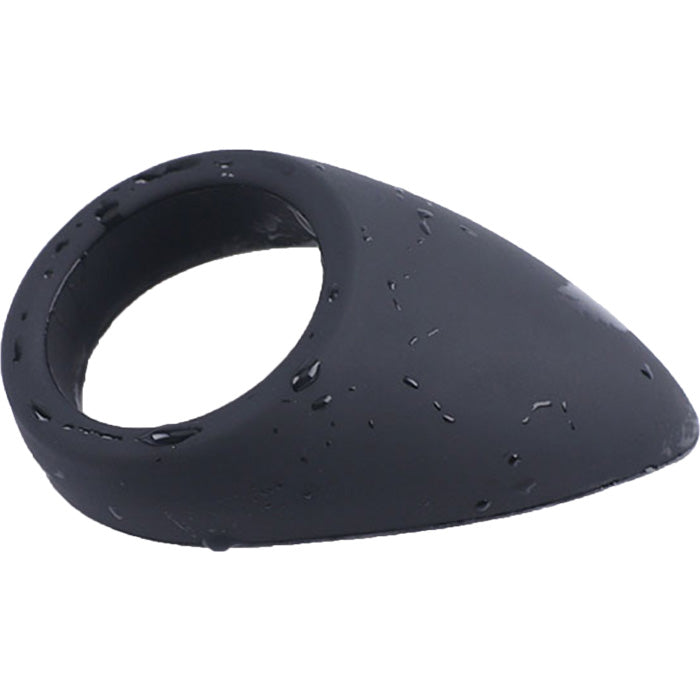 X-Cite Teardrop Silicone Cockring - Black