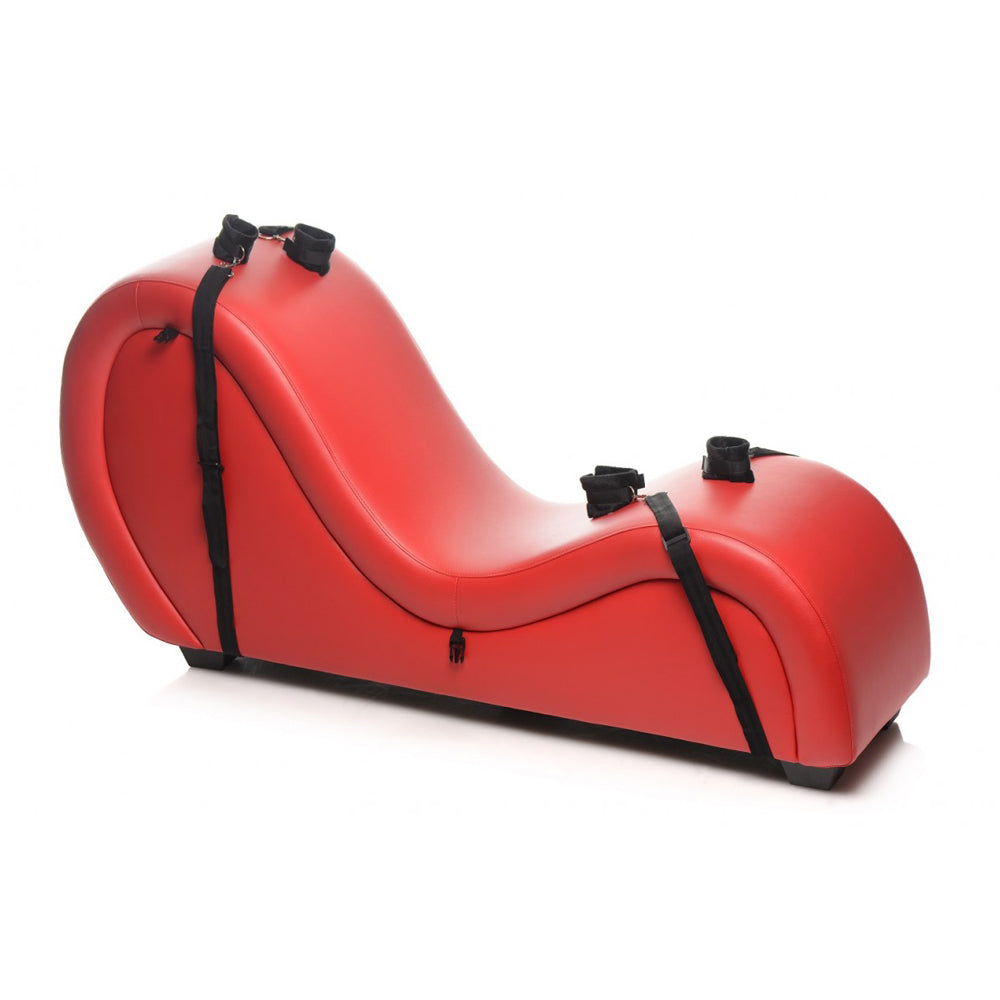 XR Brands Master Series Kinky Couch Sex Chaise With Pillows - Red