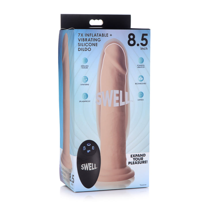 XR Brands Swell Remote Control Inflatable Dildo 8.5 Inch