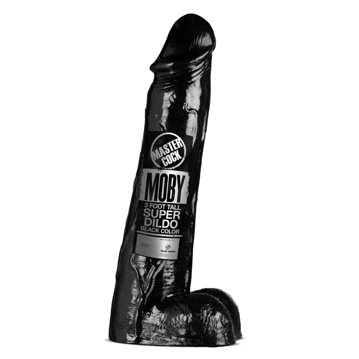 XR Master Cock Moby Huge 3 Foot Tall Super Dildo - Black