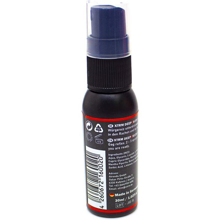 XTRM Deep2Suck Throat Relaxing Spray 30ml