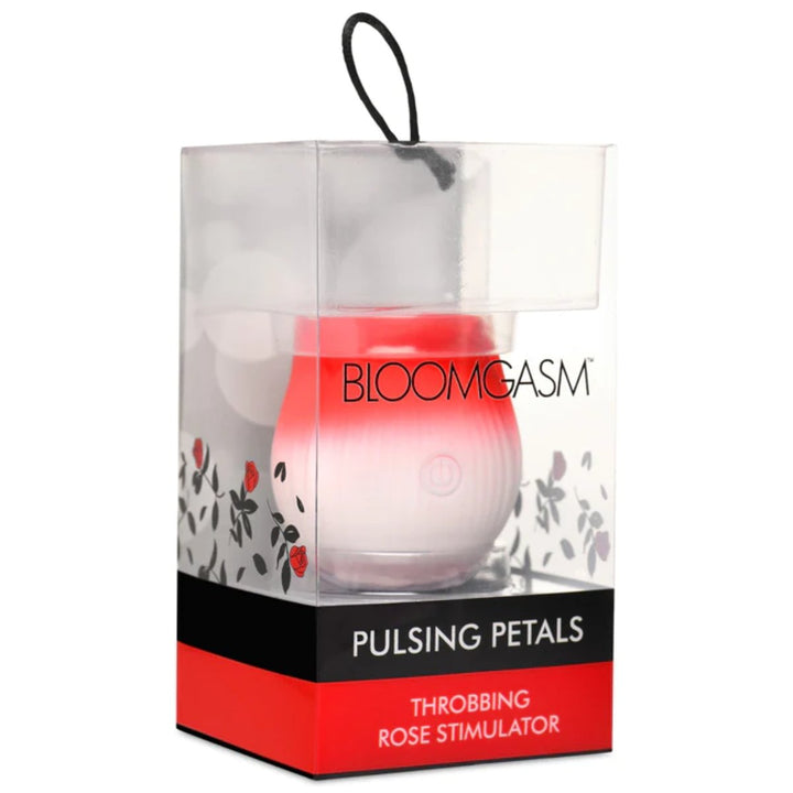 XR Bloomgasm Pulsing Petals Throbbing Rose Stimulator - Red