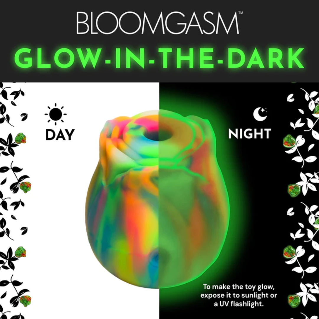 XR Bloomgasm Rose Glow-in-the-Dark Clit Stimulator