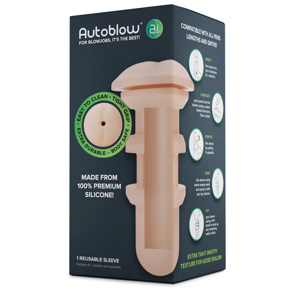 Autoblow A.I Plus Silicone Anus Sleeve - Light