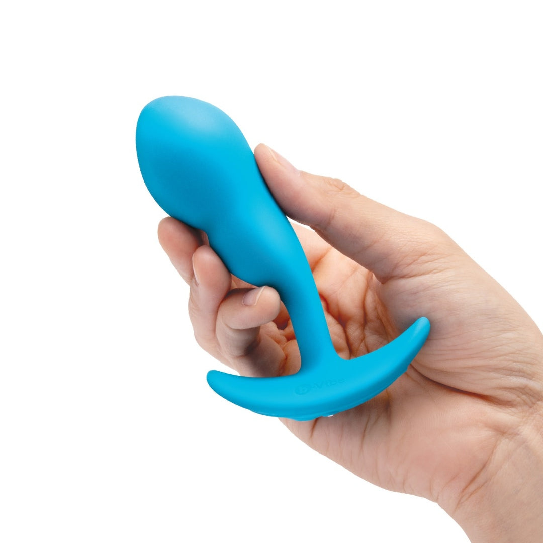 b-Vibe Remote Control P-Spot Snug Plug Small - Blue