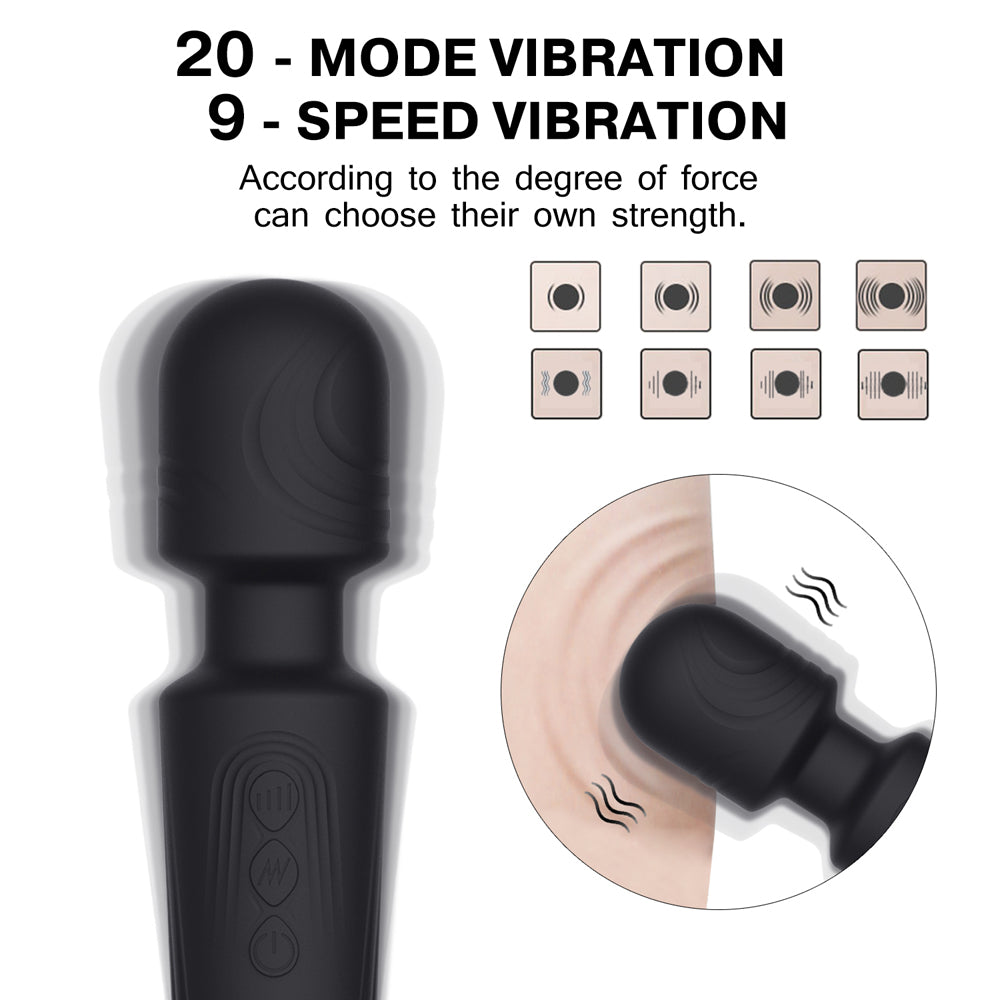 Winyi Janet Wand Massager - Black