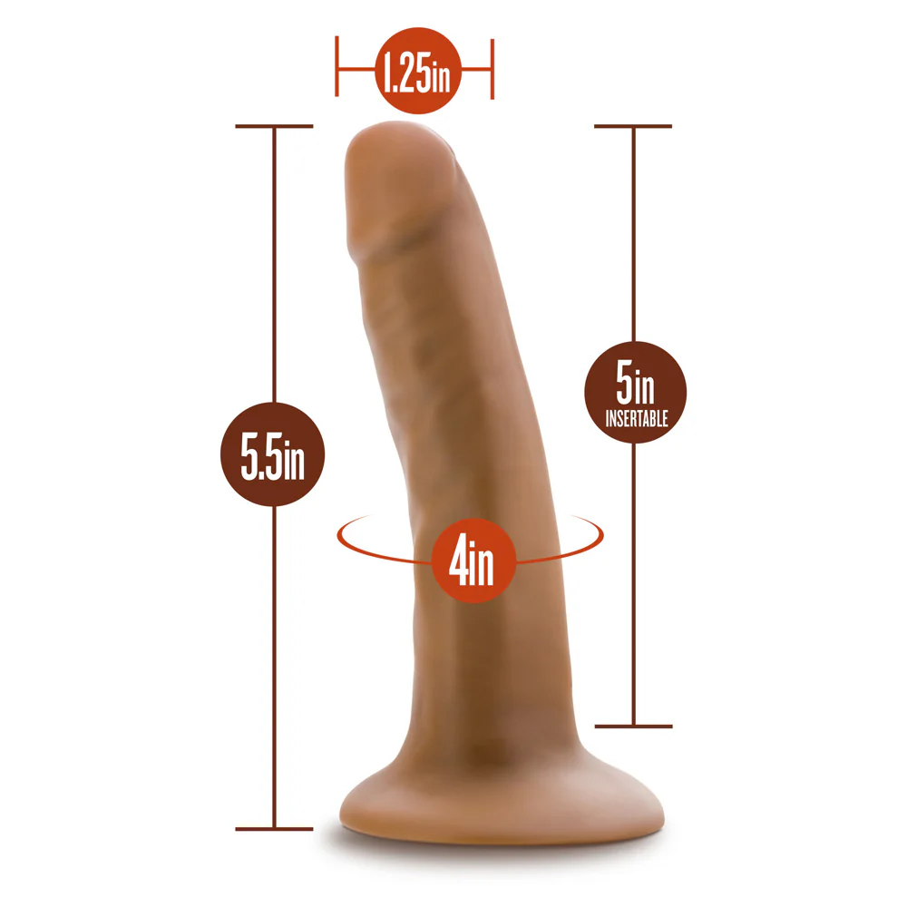 Blush Dr Skin 5.5 Inch Cock With Suction Cup - Mocha