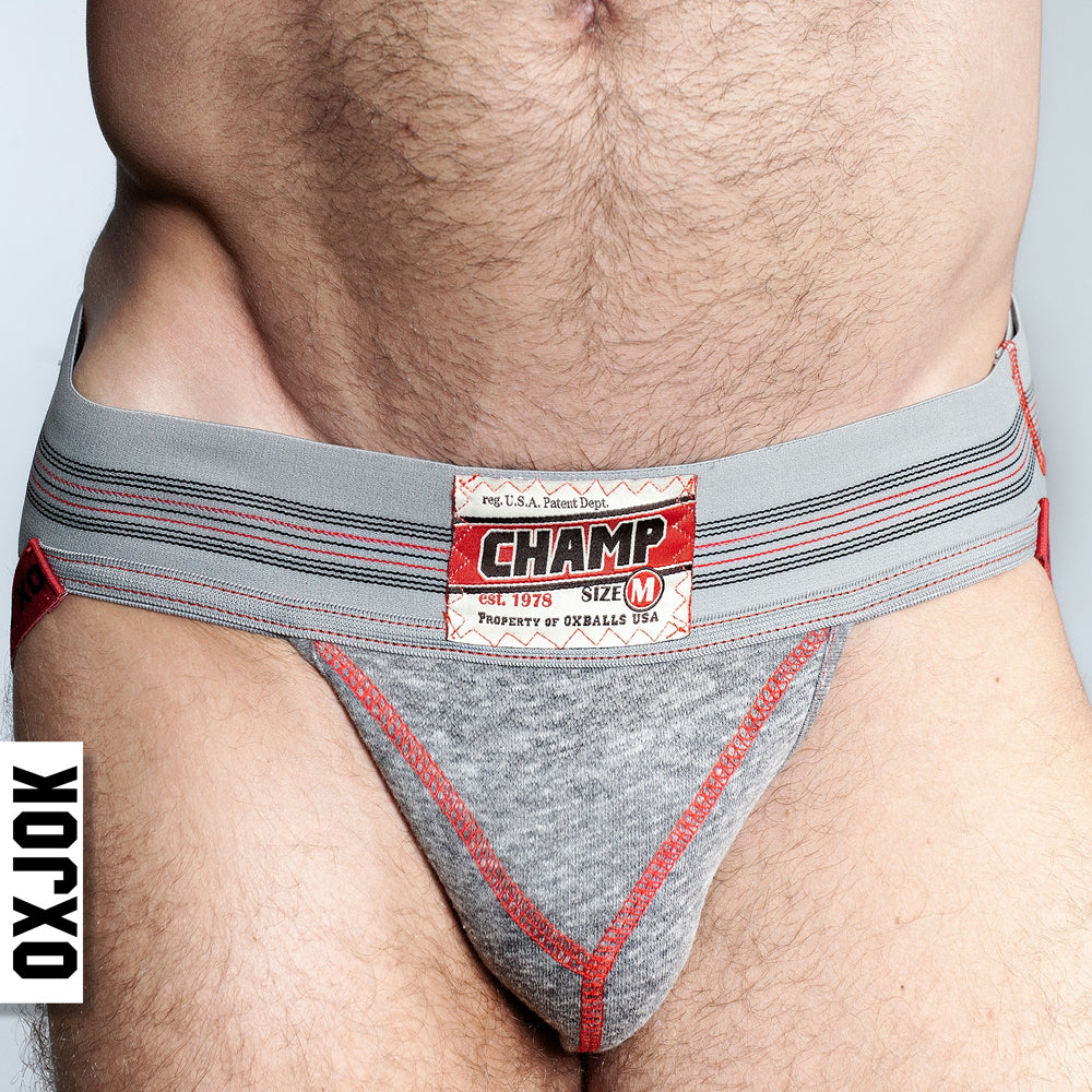 OXJOK Champ Jockstrap - Gray Heather