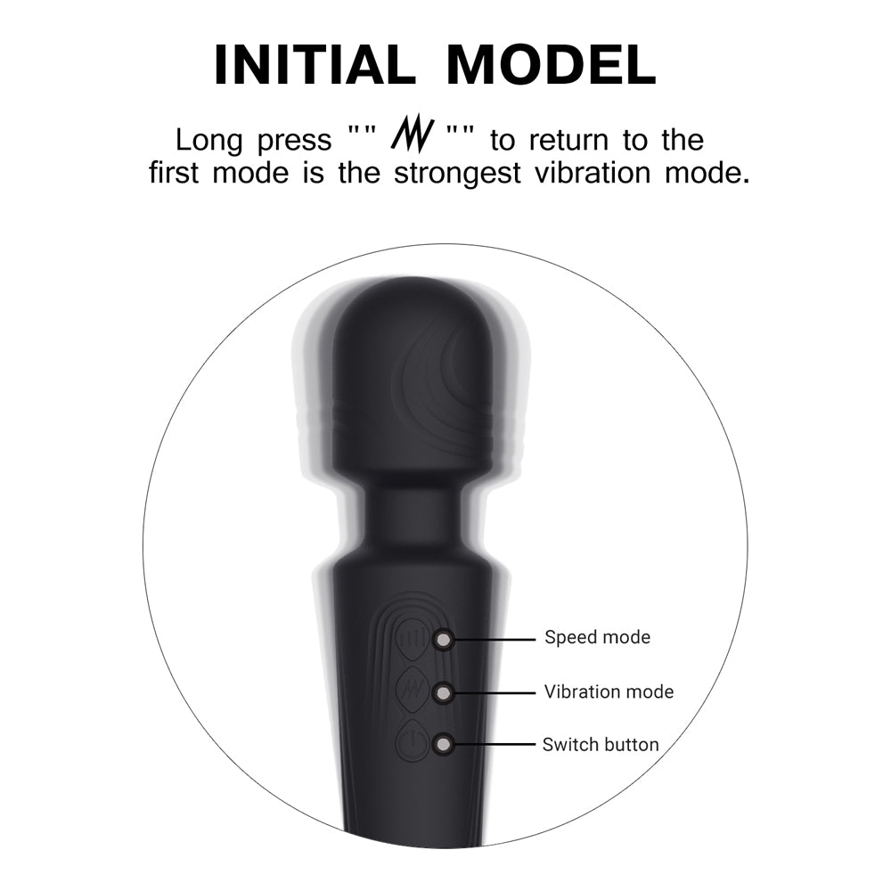 Winyi Janet Wand Massager - Black