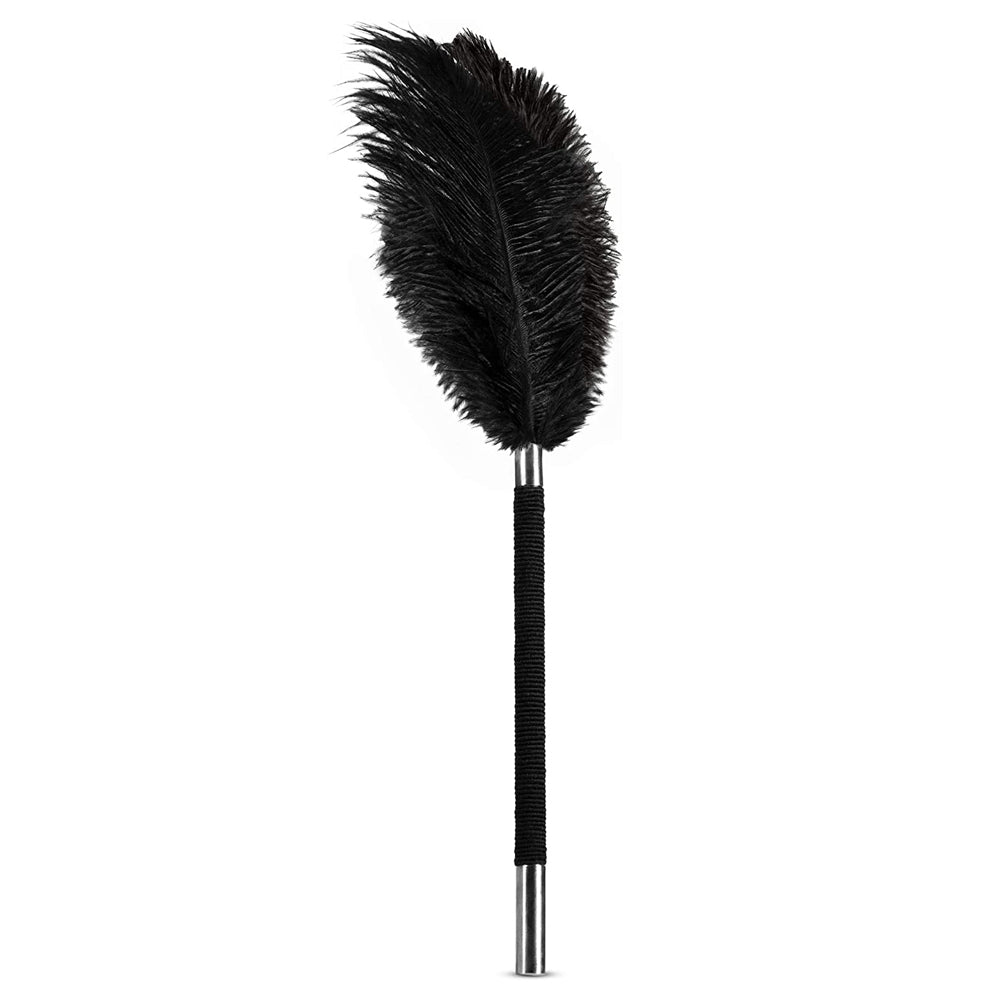 Blush Noir Soft Feather Tickler - Black