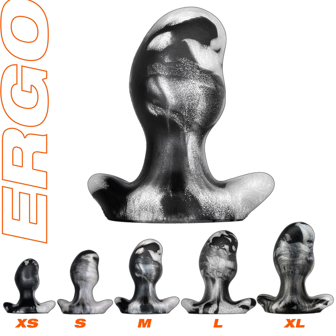 Oxballs Ergo Butt Plug Medium - Platinum Swirl