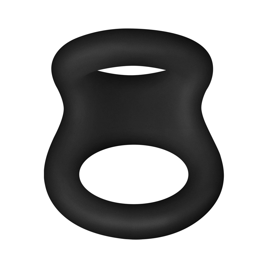 FORTO F-22 Double Liquid Silicone D Ring Medium - Black