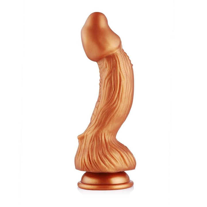 HiSmith Silicone Dildo Monster Series 9.45 Inch - Bronze