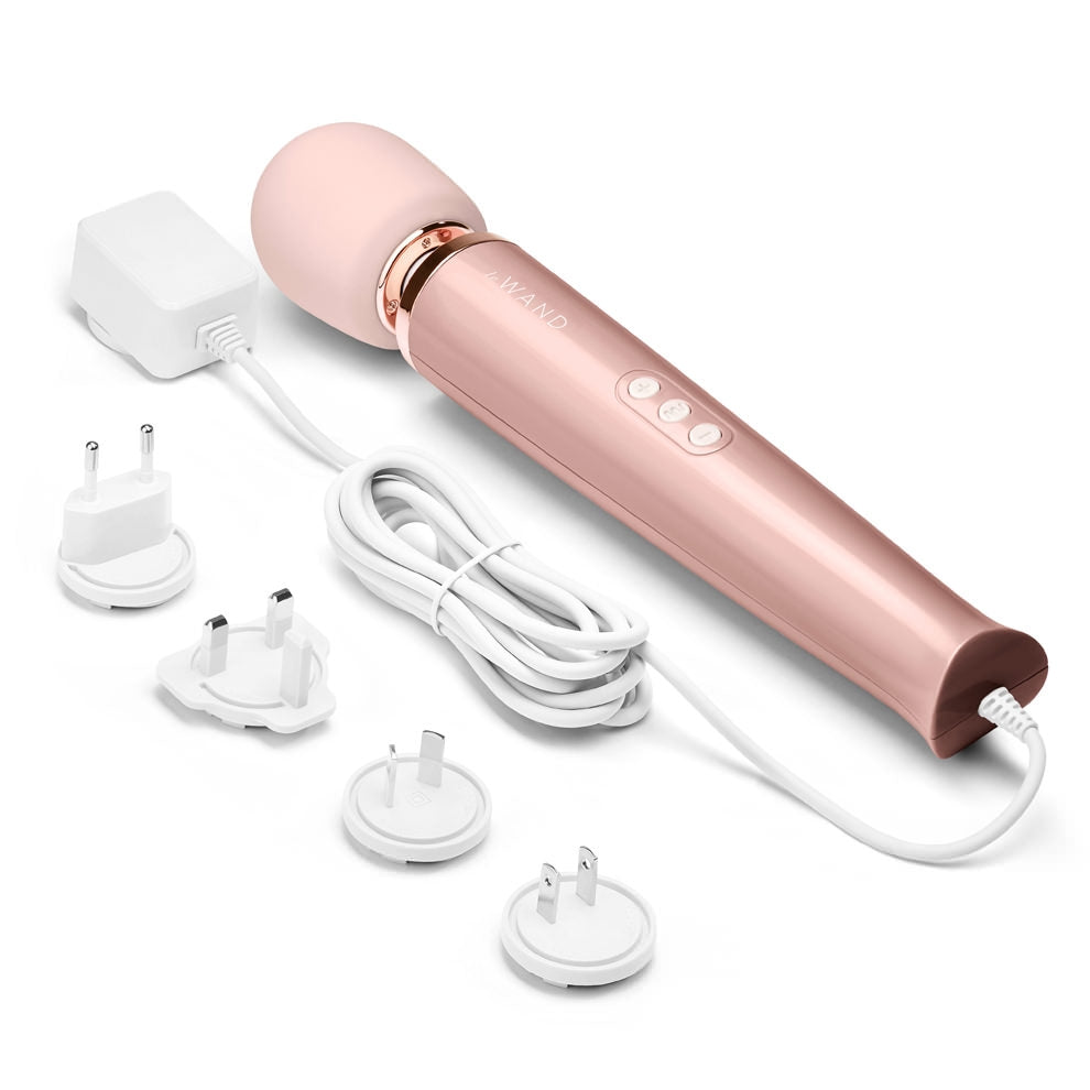 Le Wand Original Powerful Plug In Vibrating Wand Massager - Rose Gold