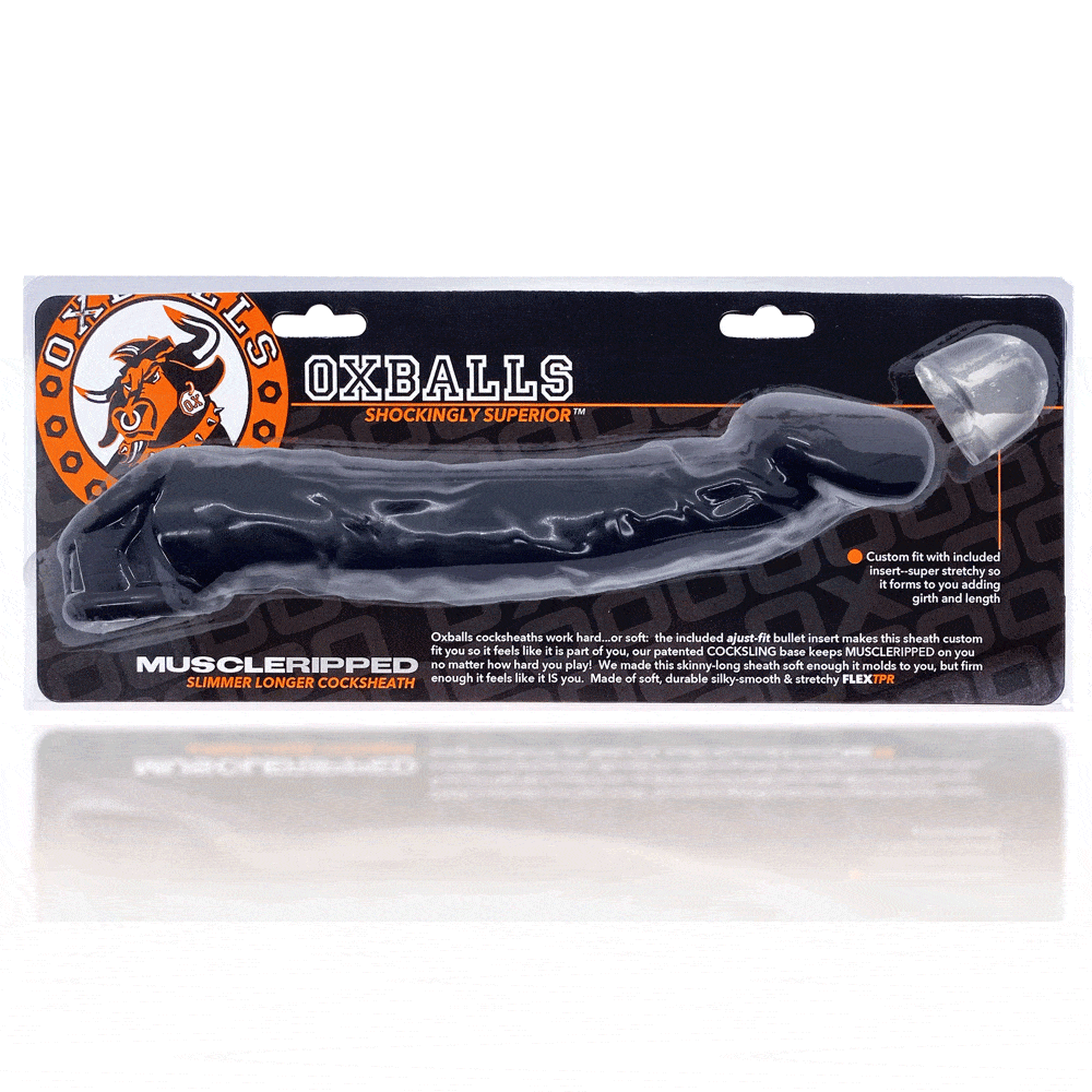 Oxballs Muscle Ripped Cock Sheath - Black