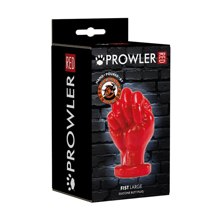 Prowler RED By Oxballs Fist Butt Plug Large - Red