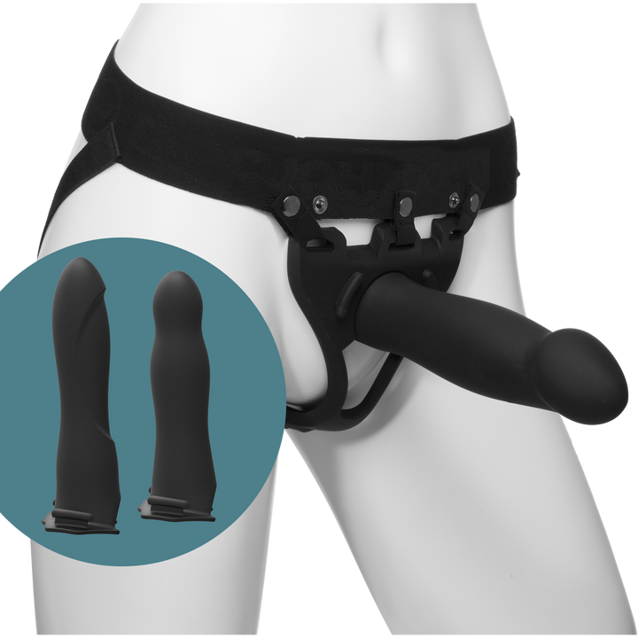 Doc Johnson Body Extensions Be Ready Strap On Kit  - Black