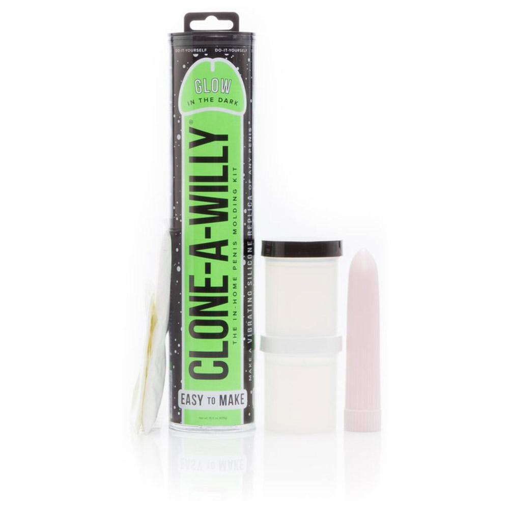 Clone A Willy Kit Vibrating - Glow In The Dark - Green