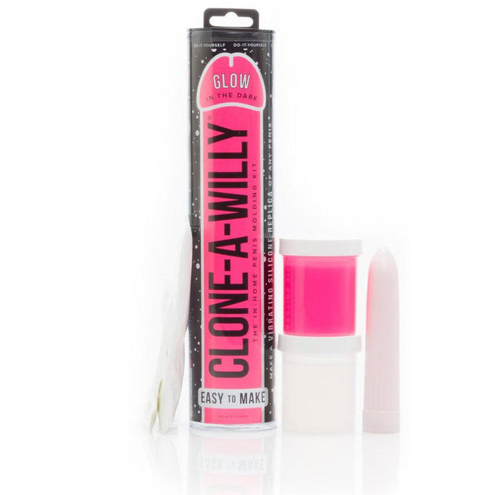 Clone A Willy Kit Vibrating - Glow In The Dark - Pink