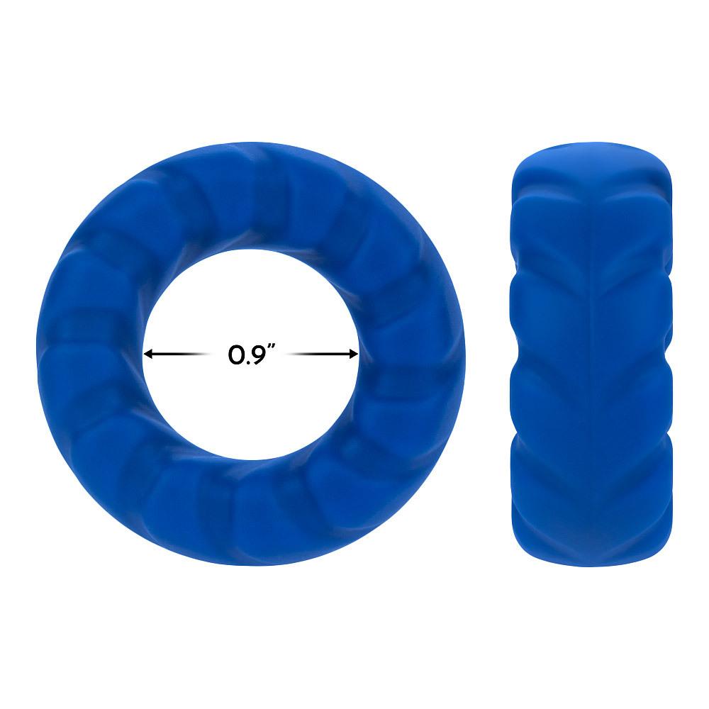 FORTO F-25 23mm Liquid Silicone Cock Ring Blue