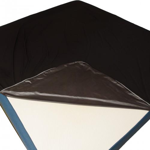 Eroticgel Black Waterproof Fitted Sheet - Single