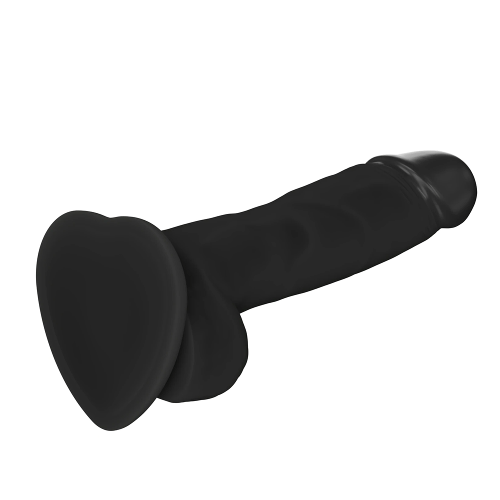 Strap On Me Soft Realistic Dildo Medium - Black