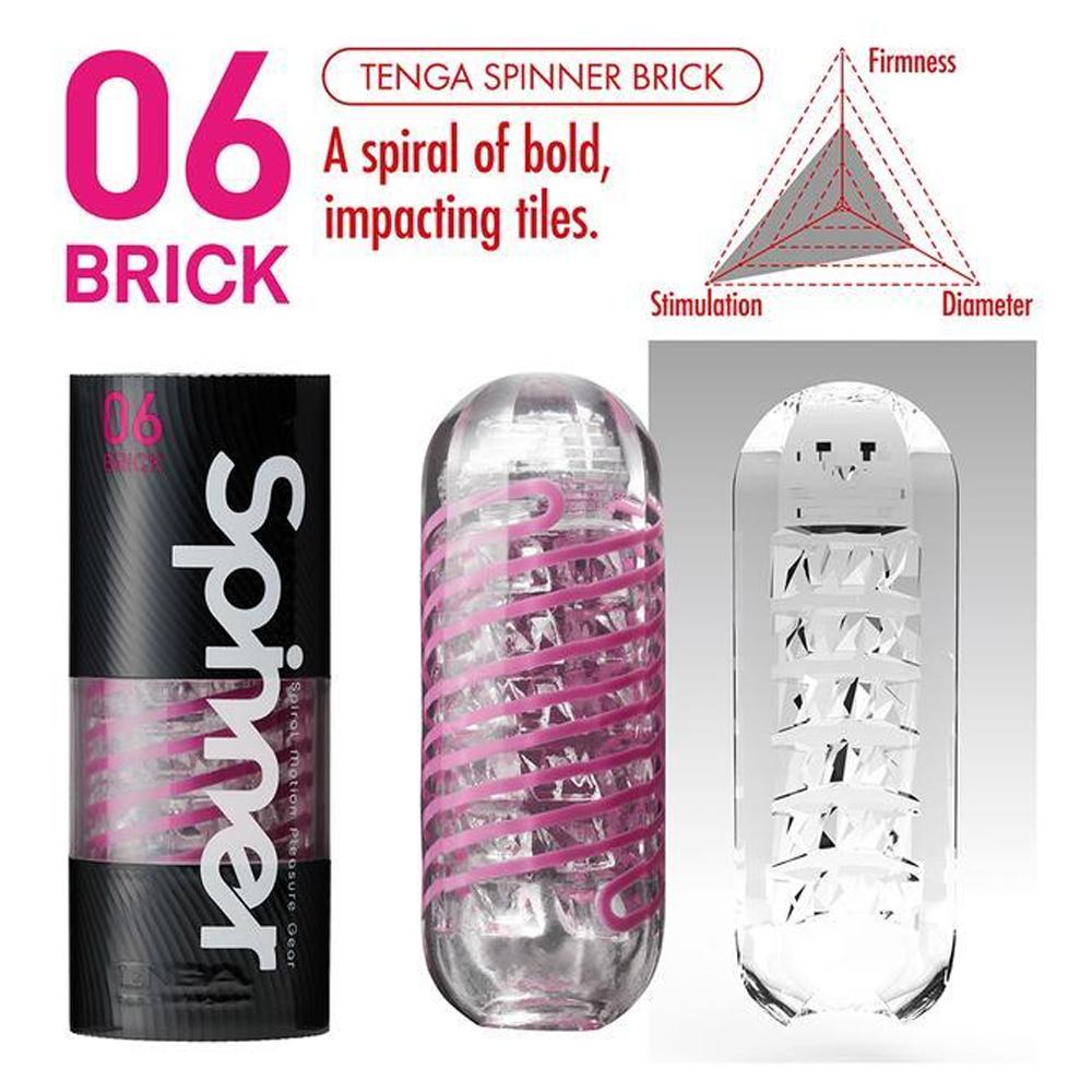 Tenga Spinner Male Masturbator - 06 Brick