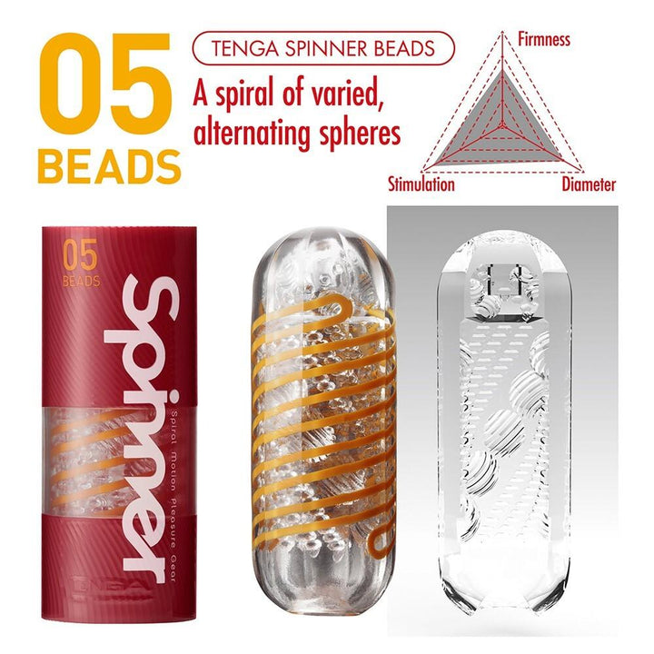 Tenga Spinner Male Masturbator - 05 Beads