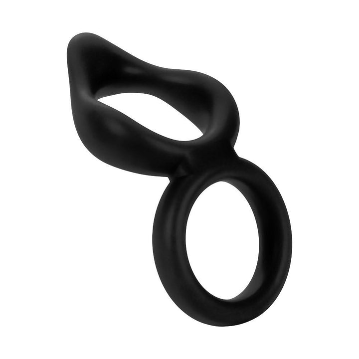 FORTO F-88 Double Liquid Silicone Cock Ring Black