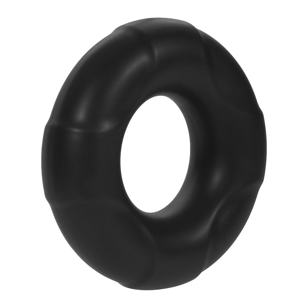 FORTO F-33 17mm Liquid Silicone Cock Ring Black Small