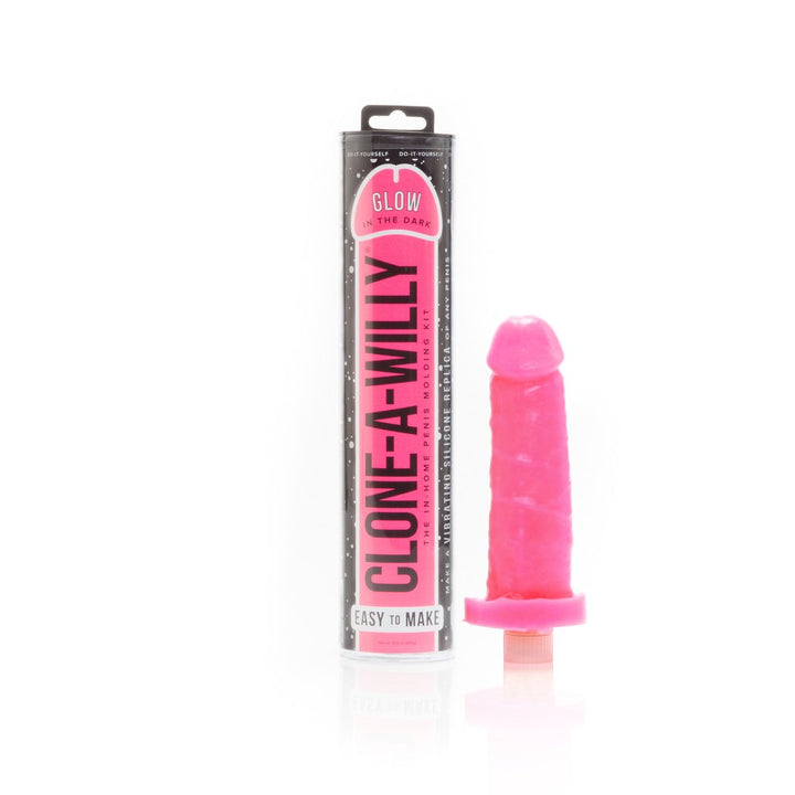 Clone A Willy Kit Vibrating - Glow In The Dark - Pink