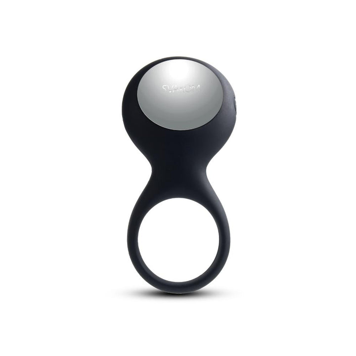 Svakom Tyler Rechargeable Vibrating Cock Ring - Black