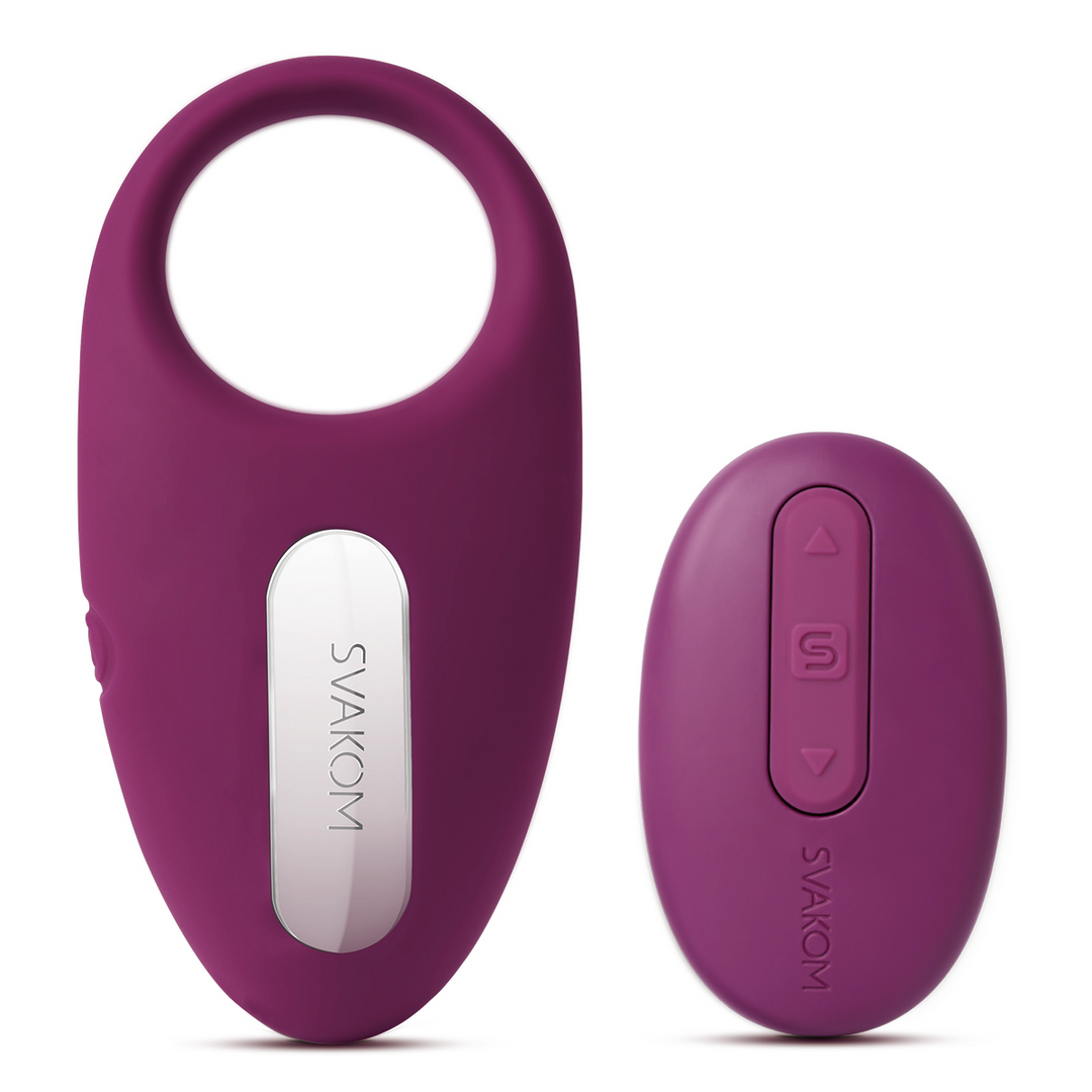 Svakom Winni Vibrating Cock Ring - Violet