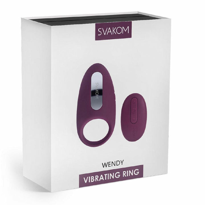 Svakom Winni Vibrating Cock Ring - Violet