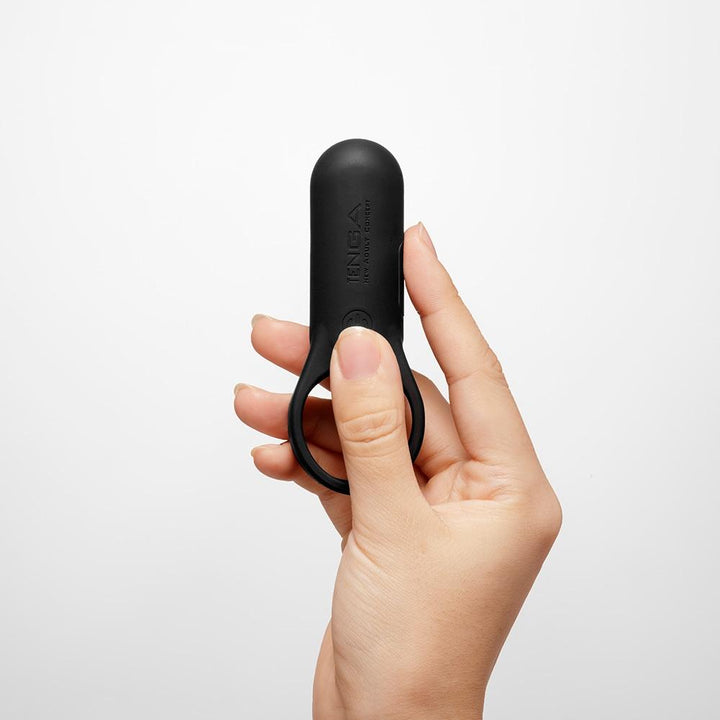 Tenga SVR Plus Vibrating Cock Ring - Black