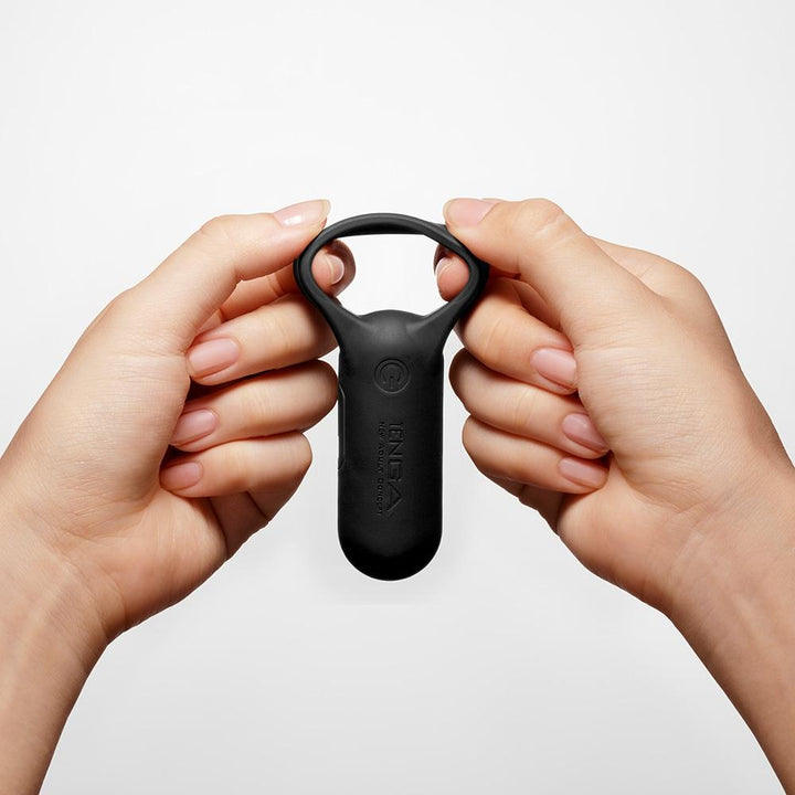 Tenga SVR Plus Vibrating Cock Ring - Black