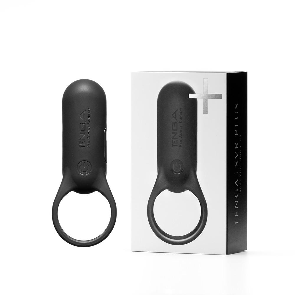 Tenga SVR Plus Vibrating Cock Ring - Black