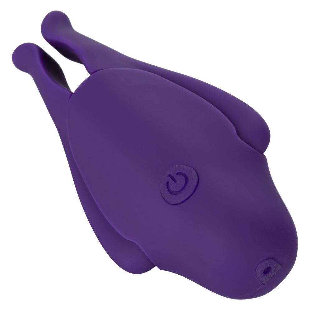 Calexotics Nipple Play Rechargeable Nipple Clamps - Purple