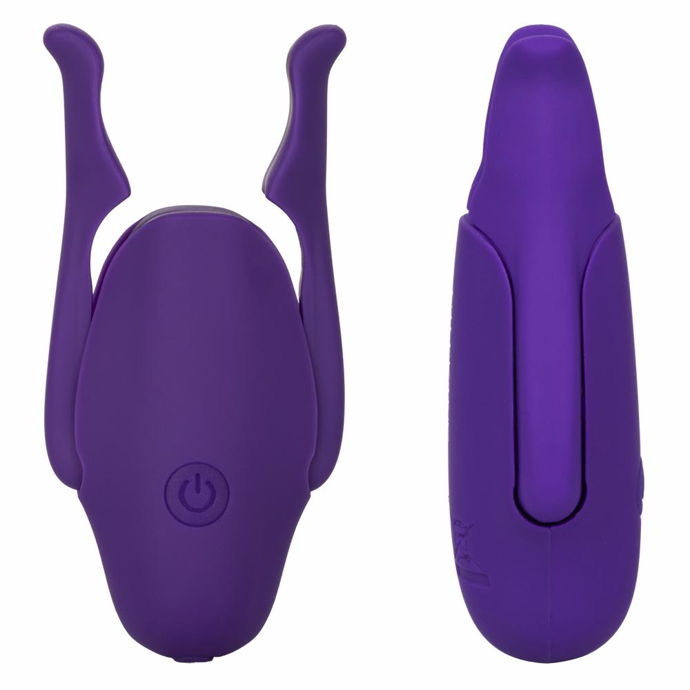 Calexotics Nipple Play Rechargeable Nipple Clamps - Purple