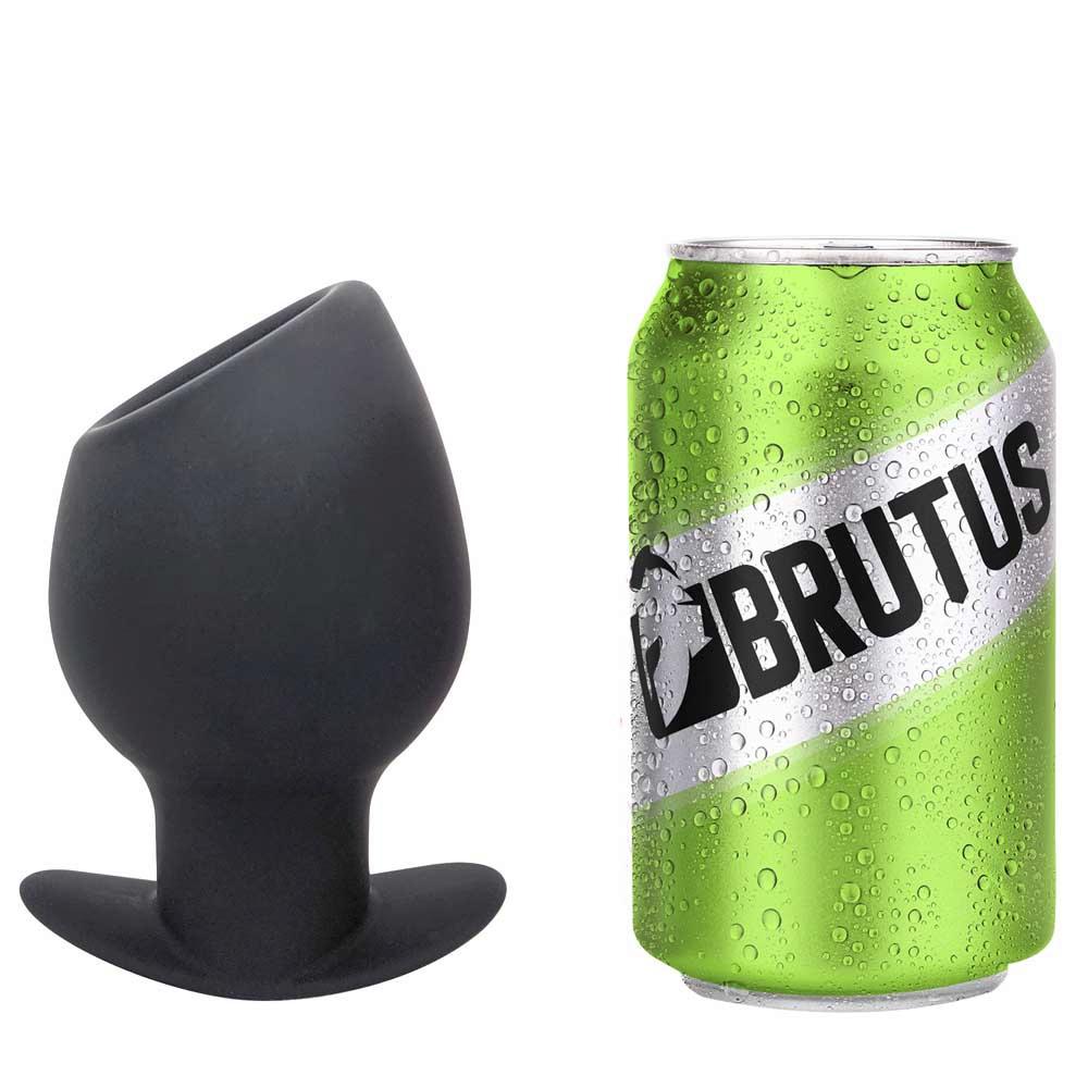 Brutus Chalice Silicone Tunnel Butt Plug XL - Black