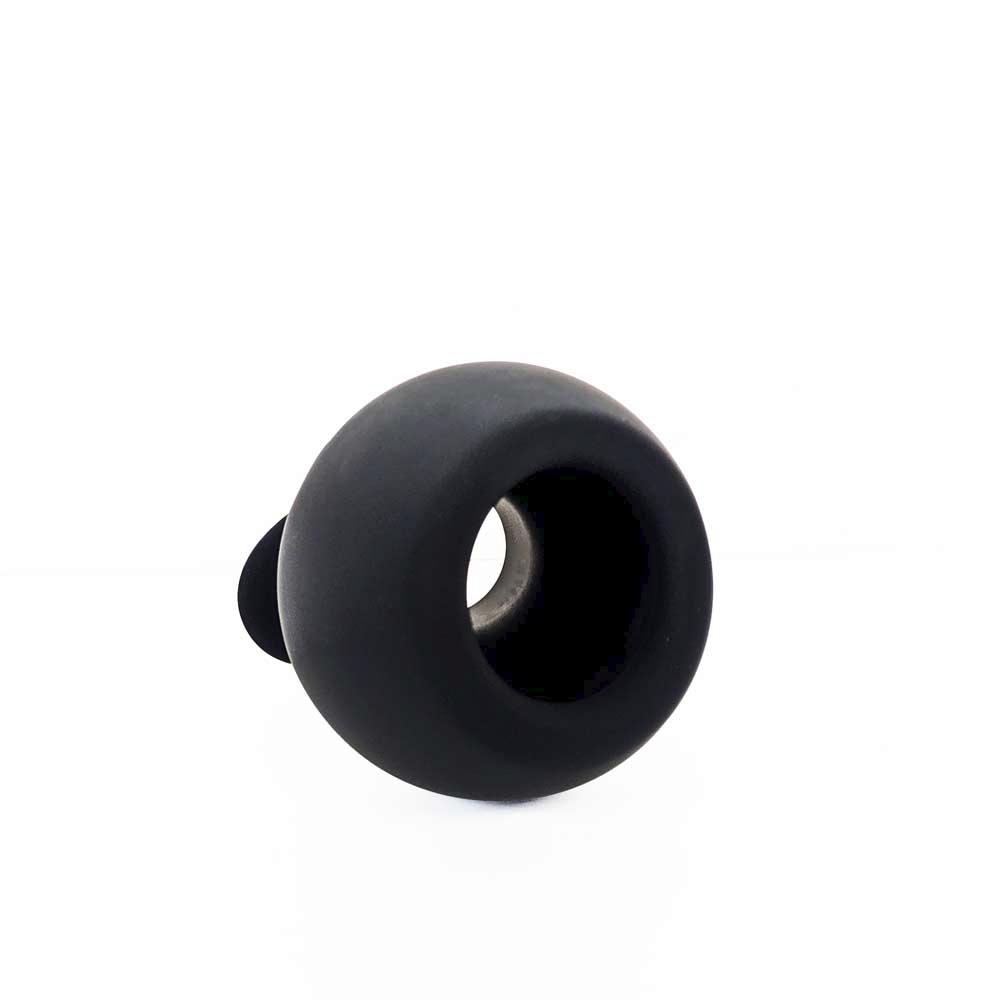 Brutus Chalice Silicone Tunnel Butt Plug XL - Black