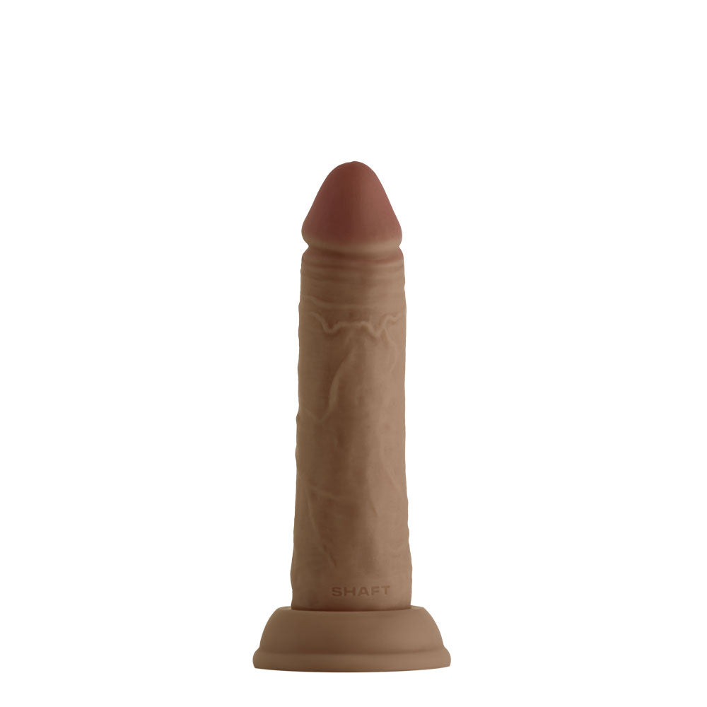 Shaft Model J Liquid Silicone Dildo 6.5 Inch - Oak