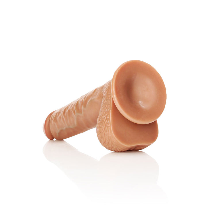 Shots Real Rock Realistic Straight Dildo With Balls 10 Inch - Tan