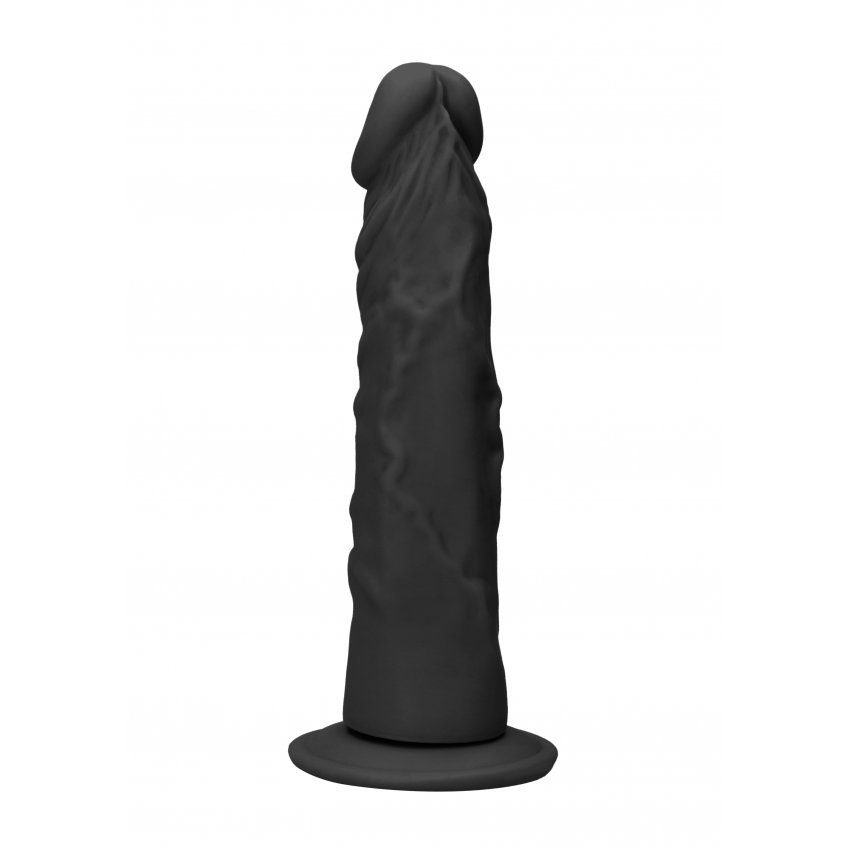 Shots Real Rock Skin Dong 10 Inch - Black